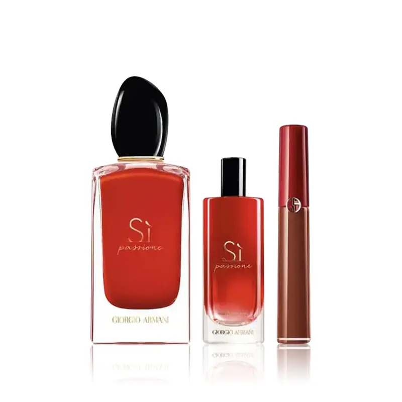 Armani Si Passione Gift Set EDP Spray 100ml + EDP Spray 15ml + Lipstick 1.5ml