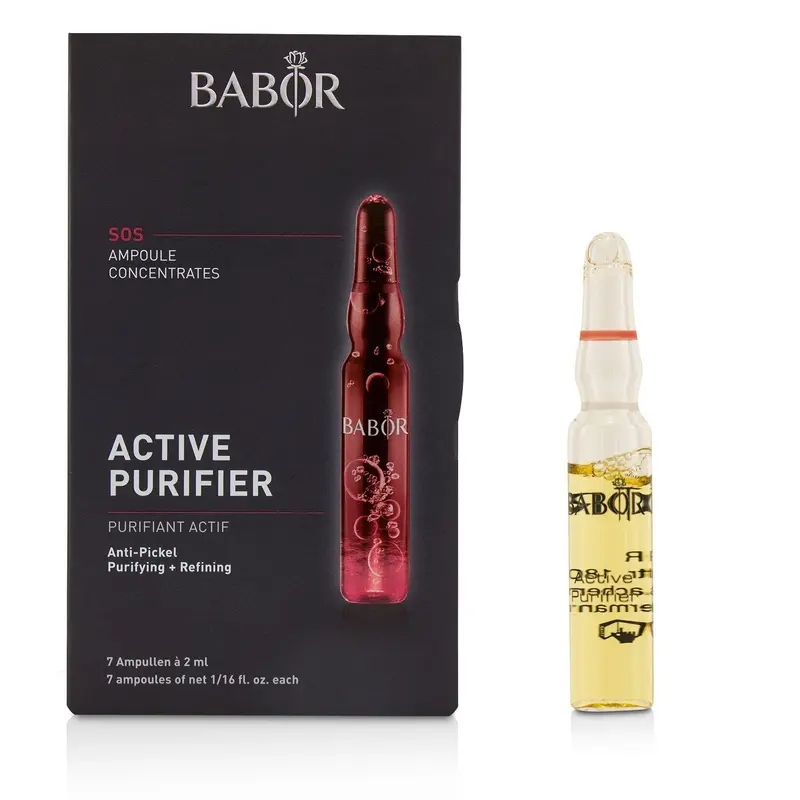 Babor Ampoule Concentrates SOS Active Purifier (Purifying + Refining) - For Problematic, Impure Skin  7x2ml/0.06oz