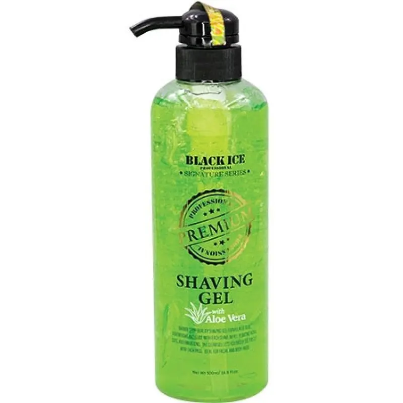 Black Ice Shaving Gel w/ Aloe Vera