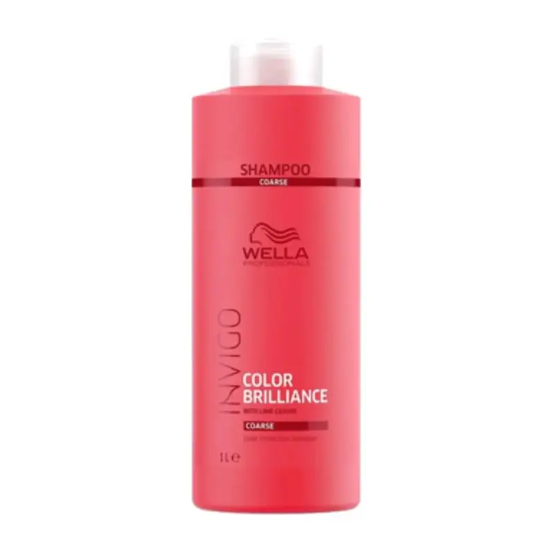Wella Professionals Invigo Color Brilliance Color Protection Shampoo 1L for Coarse Hair