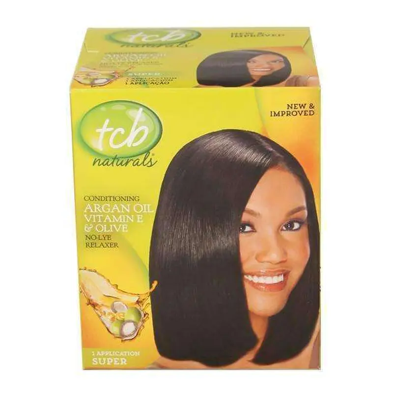 TCB Naturals No Lye Argan & Olive Relaxer - Super