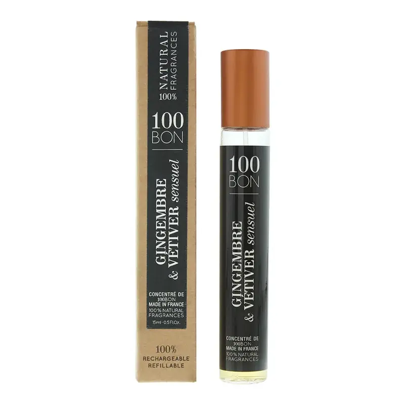 100 Bon Gingembre  Vetiver Sensuel Refillable Eau de Parfum 15ml