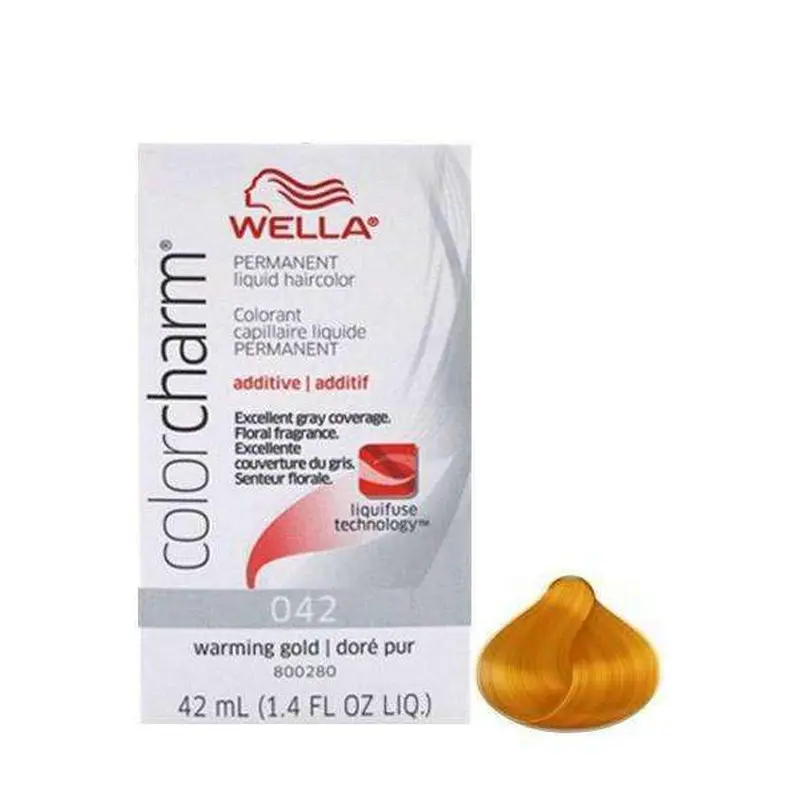 Wella Color Charm Permanent Liquid Hair Color Additive - 042 Warming Gold