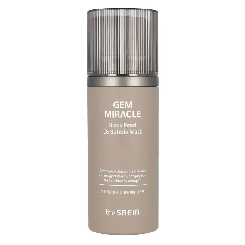 the SAEM Gem Miracle Black Pearl O2 Bubble Mask 105g