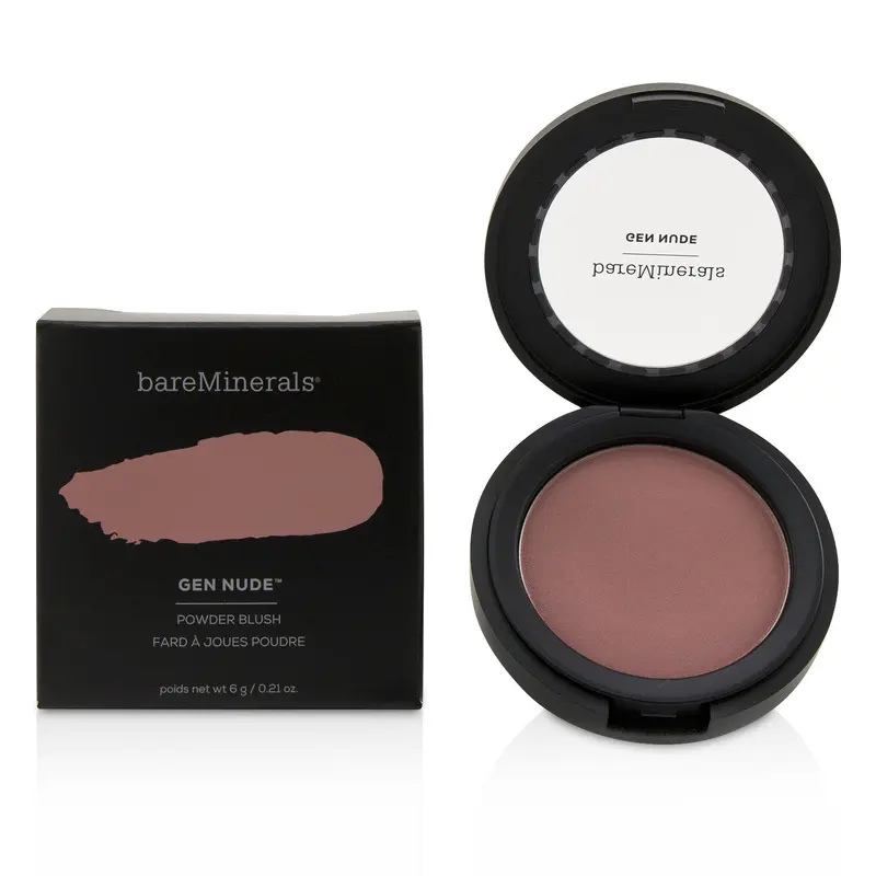 BareMinerals Gen Nude Powder Blush - # Pretty In Pink (Box Slightly Damaged)  6g/0.21oz