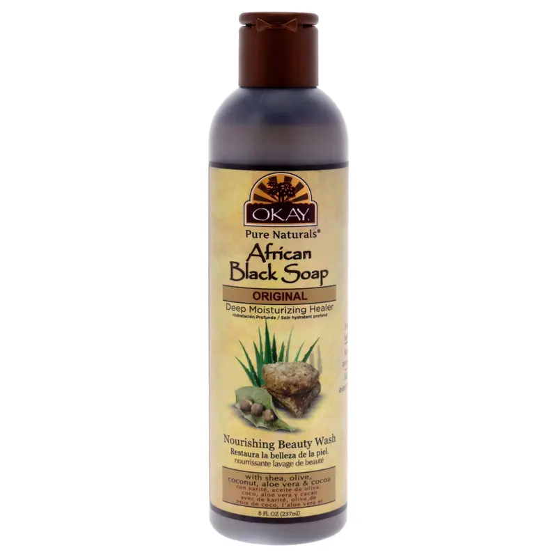 Okay African Black Liquid Soap by Okay for Unisex - 8 oz Soap