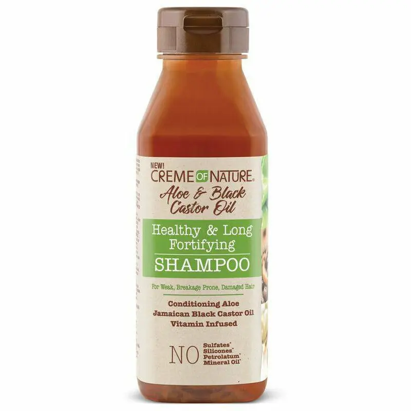 Creme of Nature: Aloe & Black Castor Oil Fortifying Shampoo 12oz
