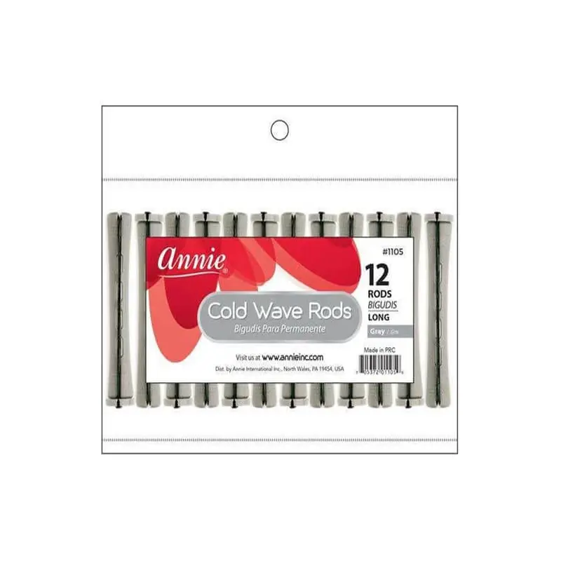 Annie #1105 Long Cold Wave Rods 12 ct Gray