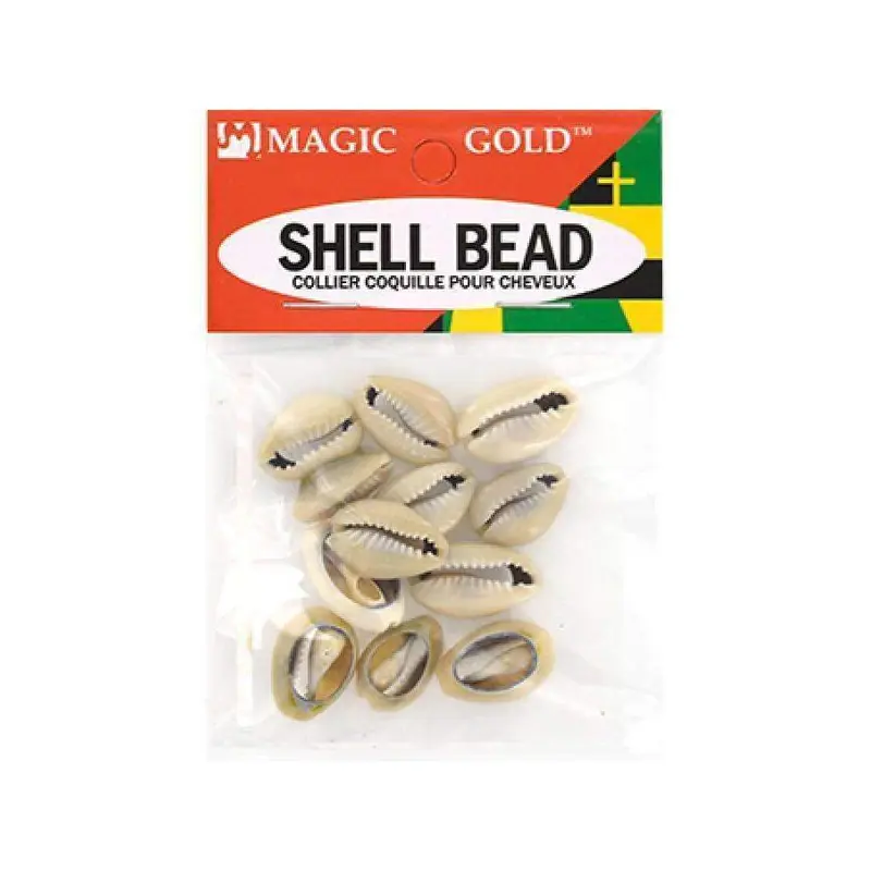 144 Magic Gold Shell Beads - Small Dark Ivory #7000