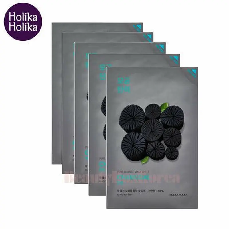 Holika Holika Pure Essence Mask #Charcoal 5ea