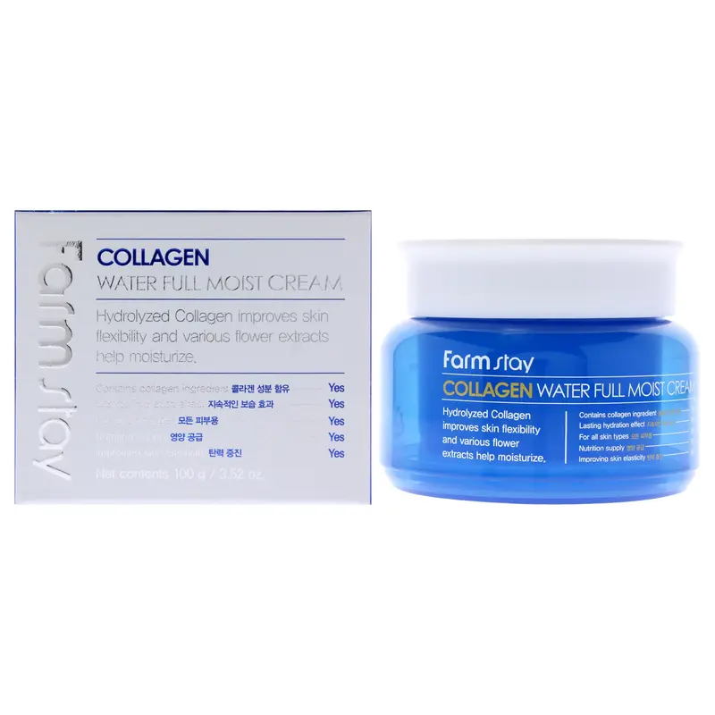 FarmStay Collagen Water Full Moist Cream by FarmStay for Women - 3.5 oz Cream