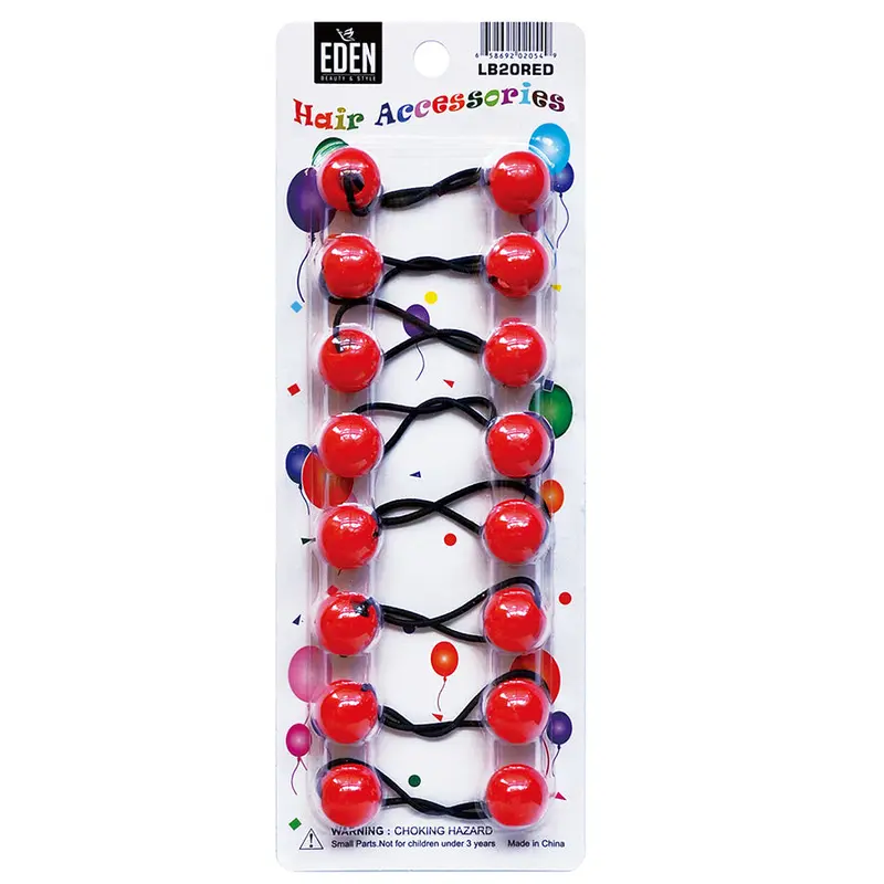 Eden Hair Baubles - Red #LB20RED