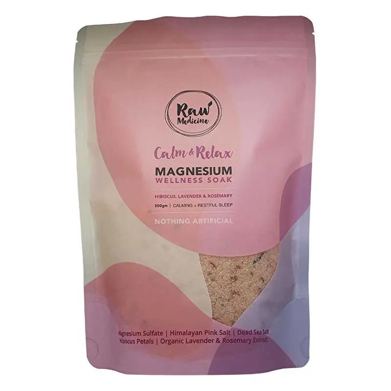 Raw Medicine Magnesium Wellness Soak Calm & Relax (Calming + Restful Sleep) 500g