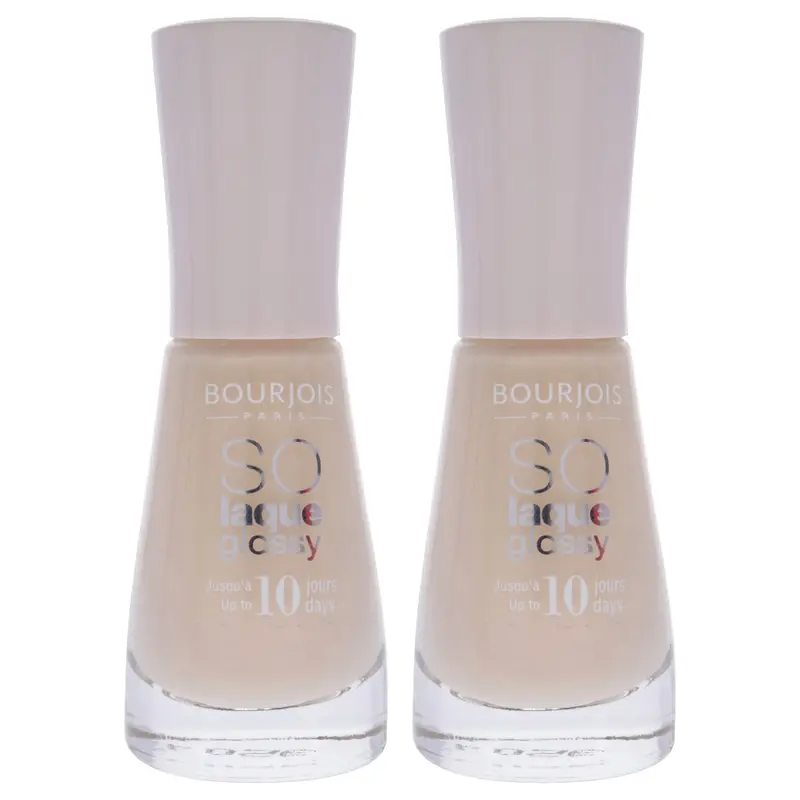 Bourjois So Laque Glossy - 07 Coton Sur Ton by Bourjois for Women - 0.3 oz Nail Polish - Pack of 2