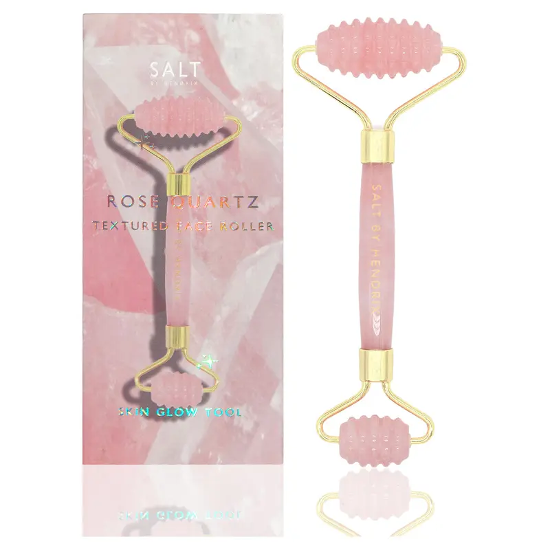 Salt By Hendrix Face Roller - Textured Rose Quartz