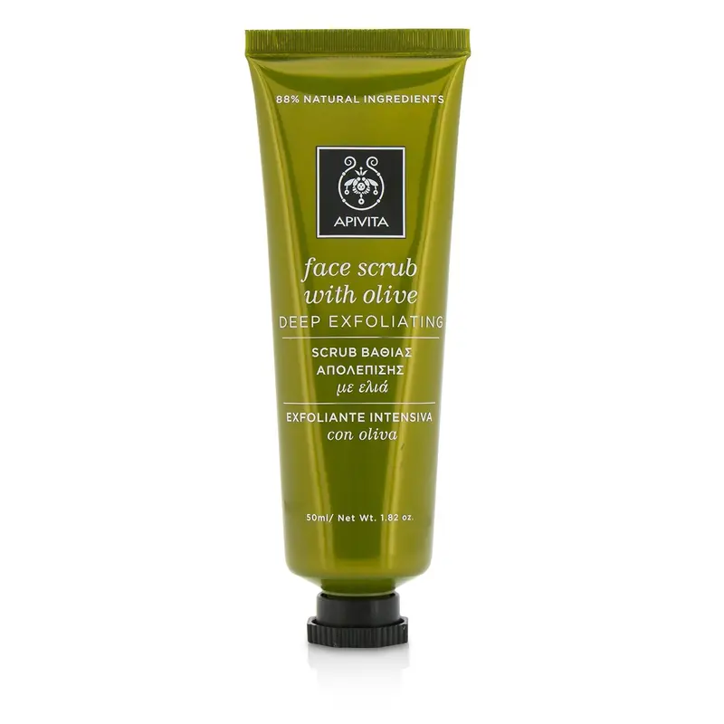 Apivita Face Scrub With Olive - Deep Exfoliating  50ml/1.82oz