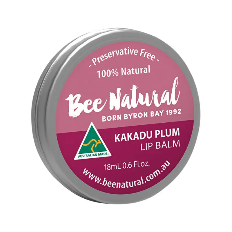 Bee Natural Lip Balm Tin Kakadu Plum 18ml