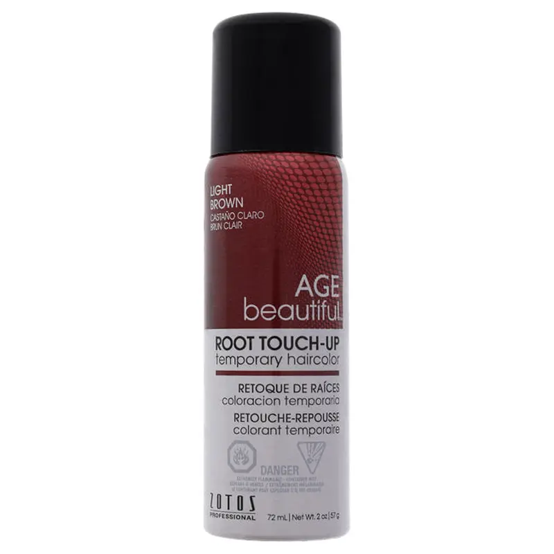 AGEbeautiful Root Touch Up Temporary Haircolor Spray - Light Brown by AGEbeautiful for Unisex - 2 oz Hair Color