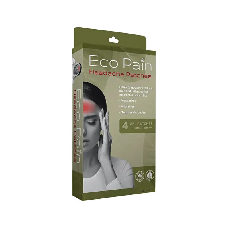 Byron Naturals Patches Byron Naturals Eco Pain Patches Headache (Gel Patches - 5cm x 12cm) x 4 Pack