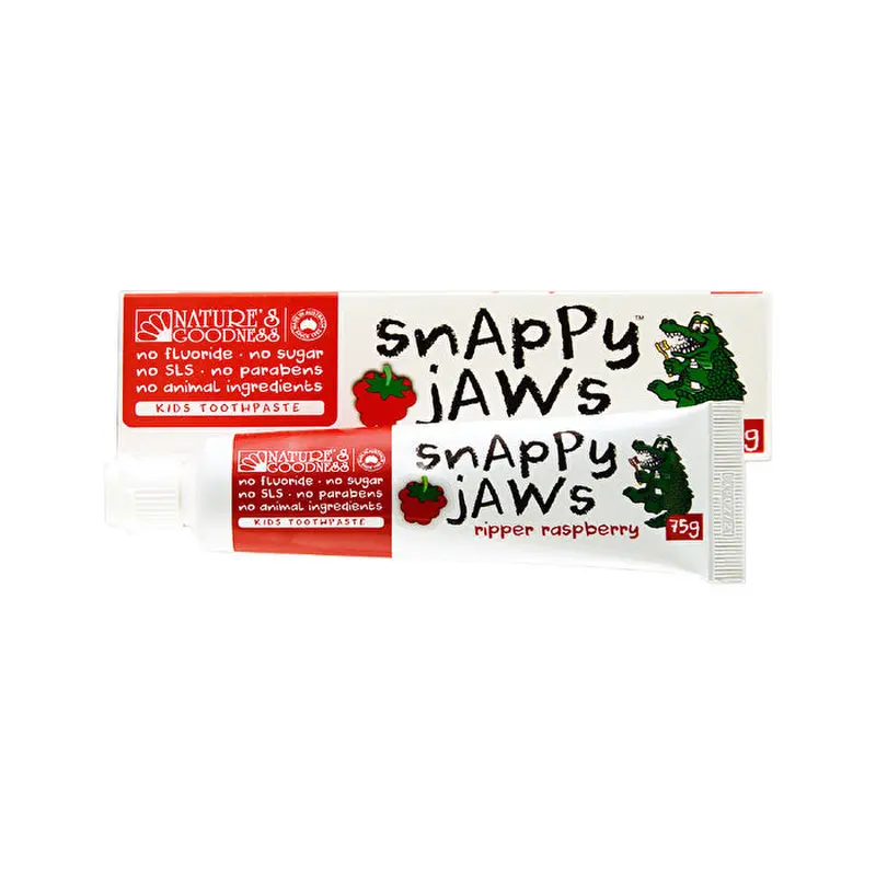 Nature's Goodness Snappy Jaws Toothpaste Ripper Raspberry 75g
