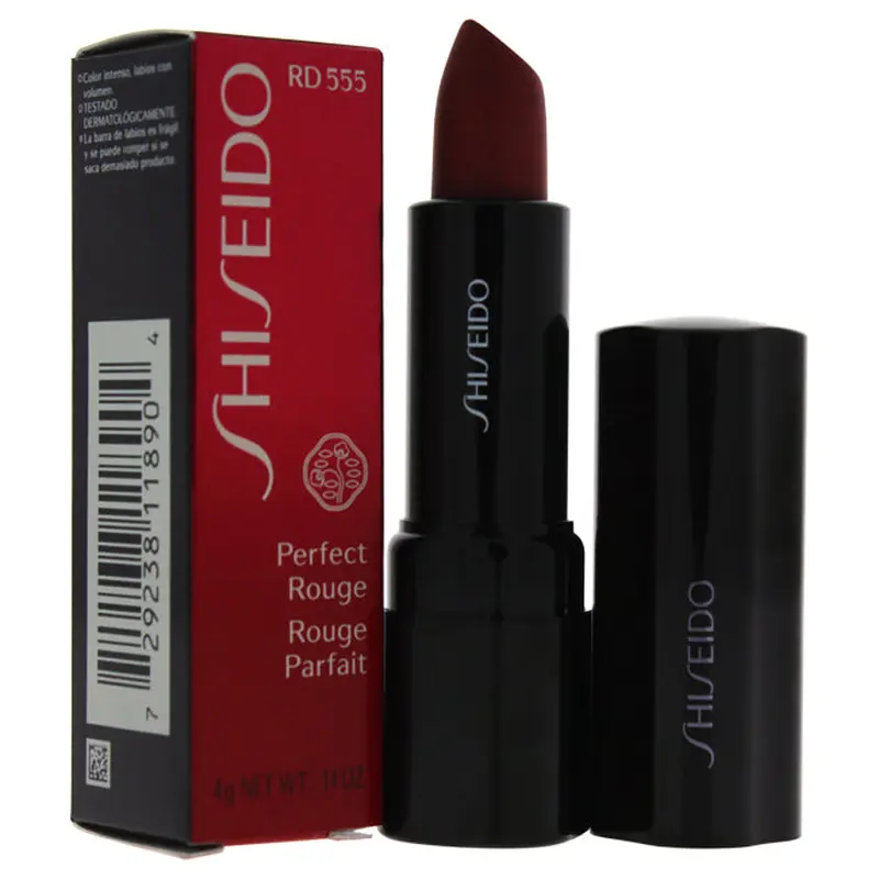 Shiseido Perfect Rouge Lipstick - # RD555 Spellbound by Shiseido for Women - 0.14 oz Lipstick