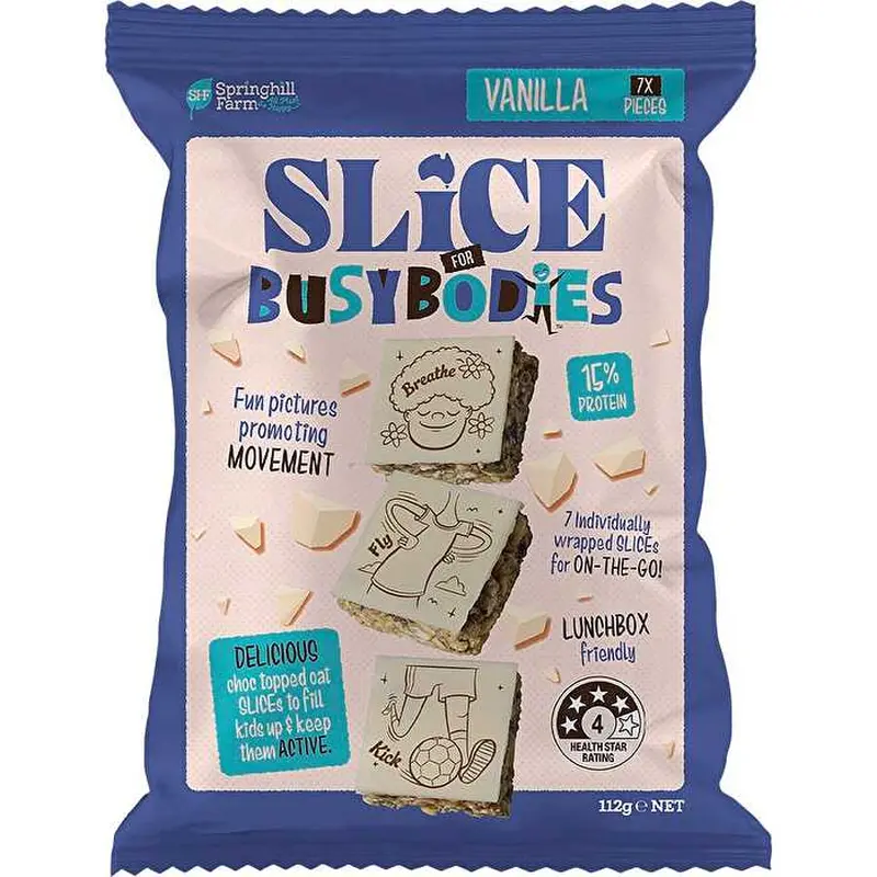 Springhill Farm SLICE for Busybodies Vanilla 7 Pack 112g
