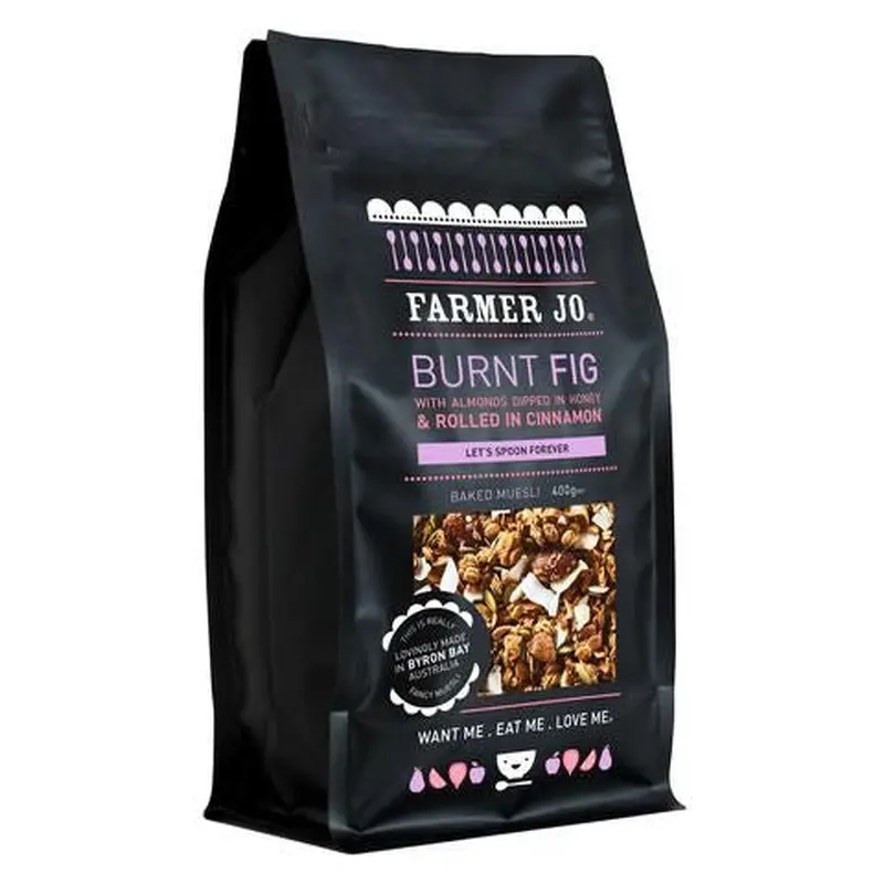 Farmer Jo Burnt Fig Almonds Dipped in Honey & Rolled in Cinnamon 400g