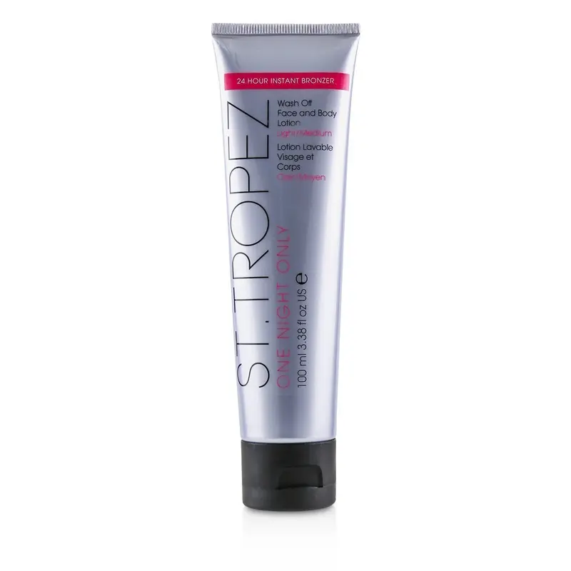 St. Tropez One Night Only Wash Off Face & Body Lotion - Light/Medium  100ml/3.38oz