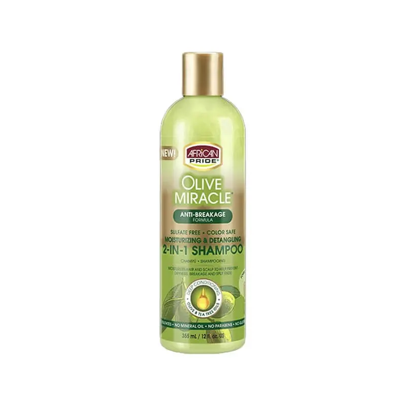 African Pride Olive Miracle 2-In-1 Shampoo 12 oz