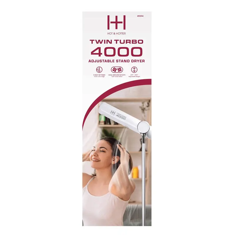 Hot & Hotter Twin Turbo 4000 Adjustable Stand Dryer #5914