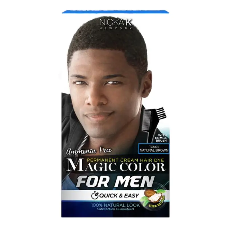 Magic Color For Men Permanent Cream Hair Dye - Natural Brown