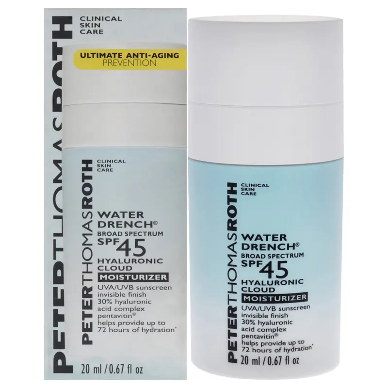 Peter Thomas Roth Water Drench Cloud Cream Moisturizer SPF 45 by Peter Thomas Roth for Unisex - 0.67 oz Cream