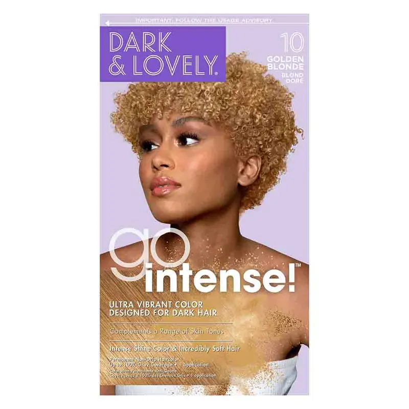 Dark & Lovely Go Intense Ultra Vibrant Hair Color - 10 Golden Blonde