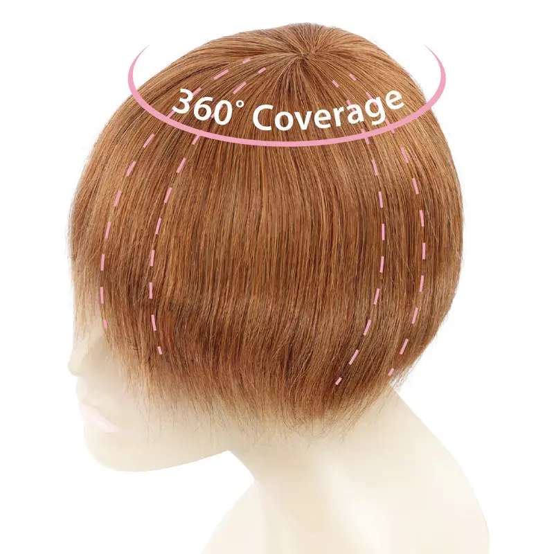 Eve Hair Veloce 100% Virgin Remy Human Hair Clip-in Hair Topper (Longer for Heavy Hair Loss)