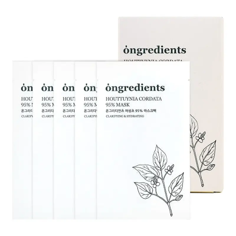 Ongredients Houttuynia Cordata 95% Mask 20g * 5ea