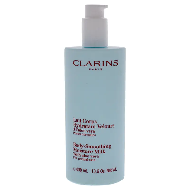 Clarins Body-Smoothing Moisture Milk with Aloe Vera by Clarins for Women - 13.9 oz Body Milk