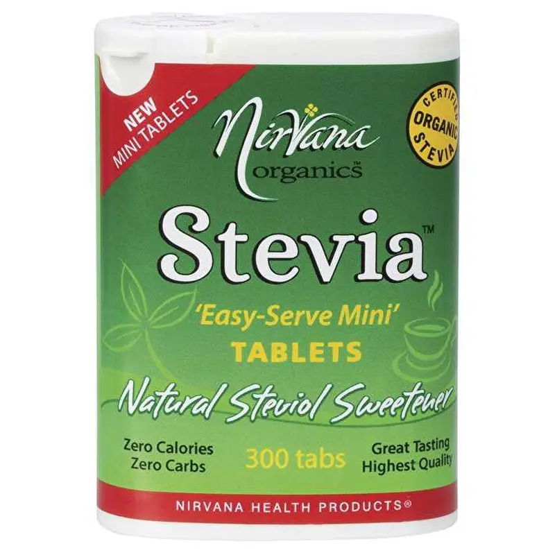 Nirvana Organics Stevia Mini Tablets 300 Tabs