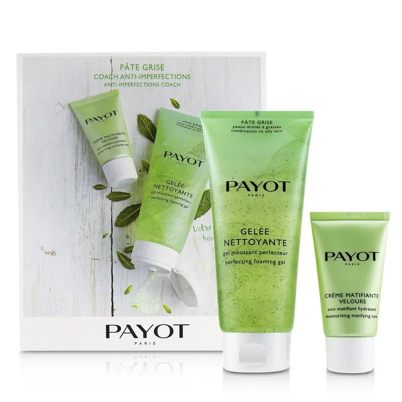 Payot Pate Grise Anti-Imperfections Coach Kit : 1x Foaming Gel 200ml + 1x Moisturising Matifying Care 50ml  2pcs