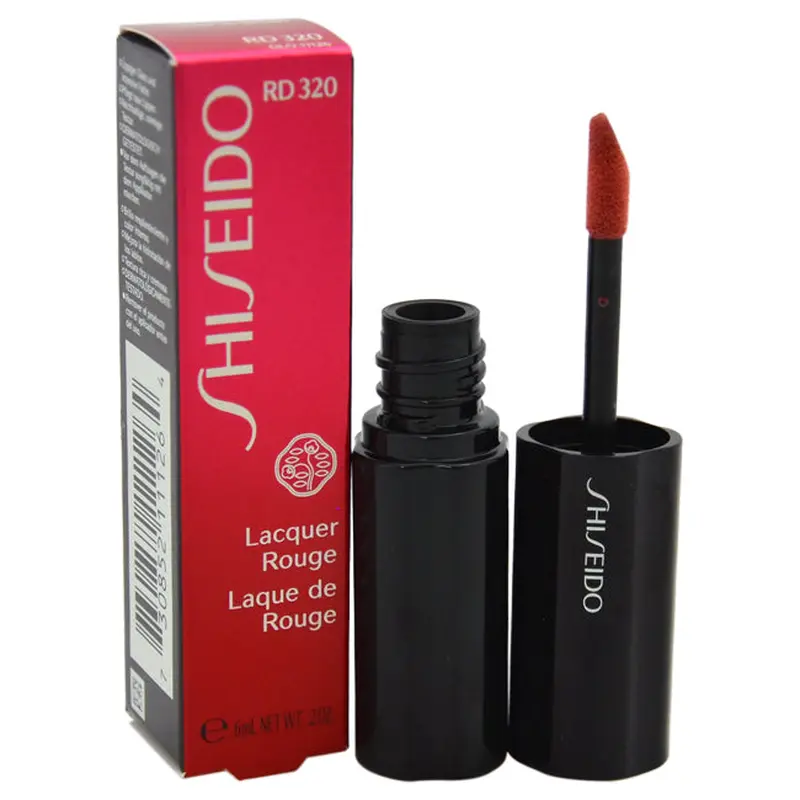 Shiseido Lacquer Rouge - # RD320 Sunburn by Shiseido for Women - 0.2 oz Lip Gloss