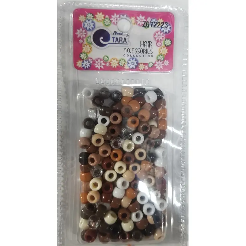 Tara Hair Beads - Brown Tone Mix #ZQ72223
