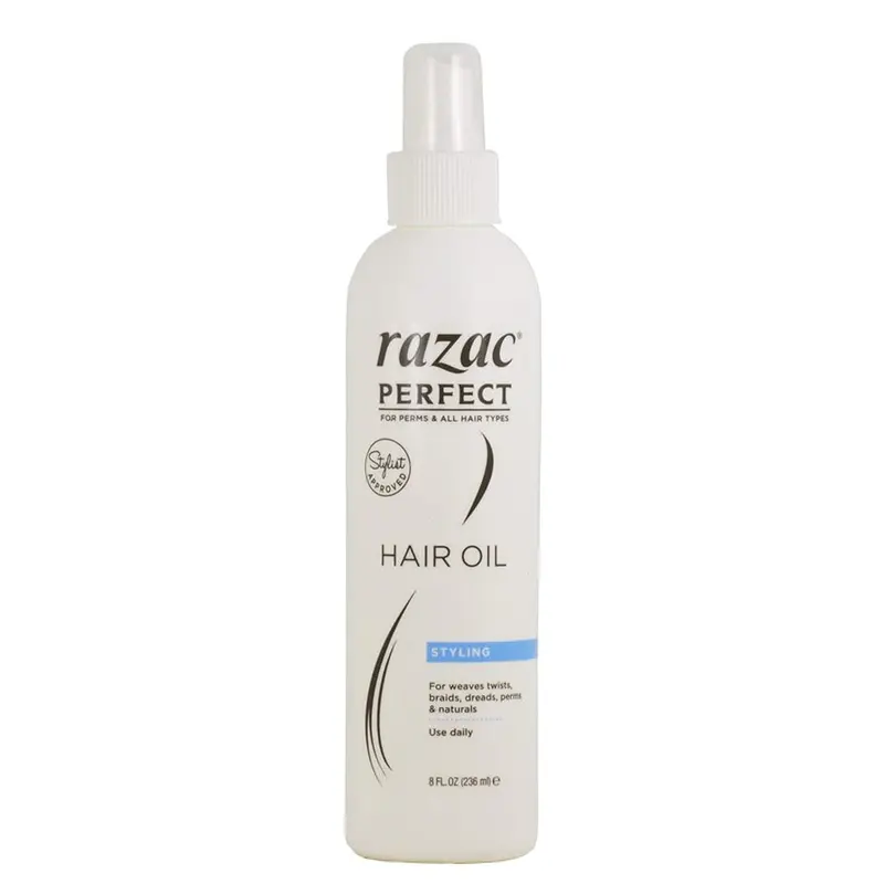 Razac Perfect for Perms & All Hair Types, Hair Oil - 8 oz