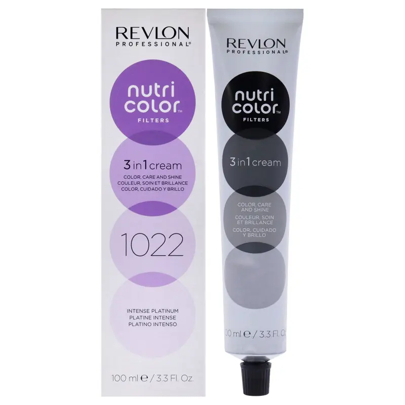 Revlon Nutri Color Cream - 1022 Intense Platinum by Revlon for Unisex - 3.3 oz Hair Color
