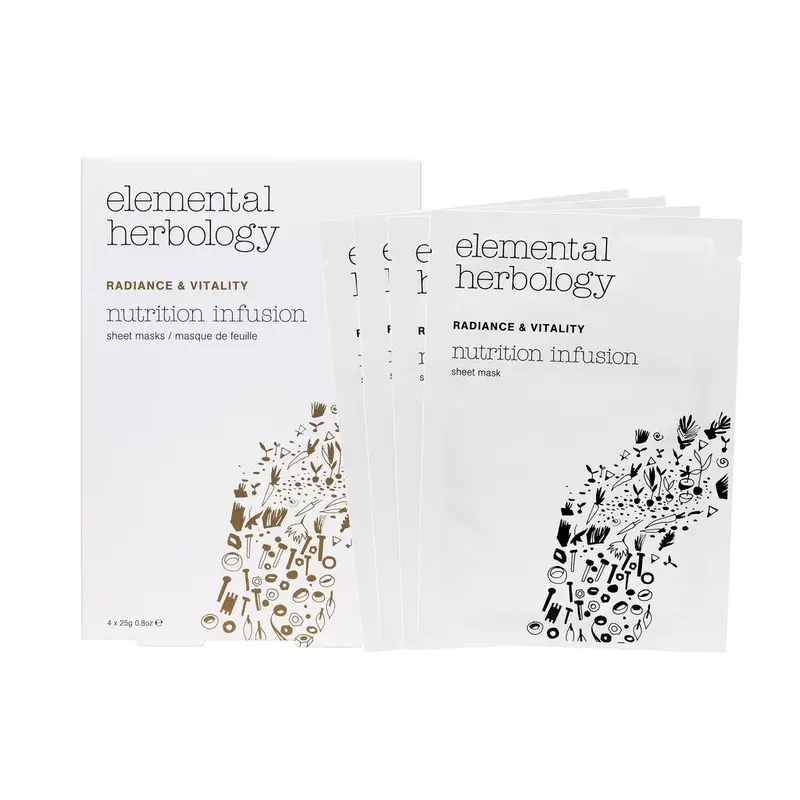 Elemental Herbology Nutrition Infusion Sheet Masks 4X25g