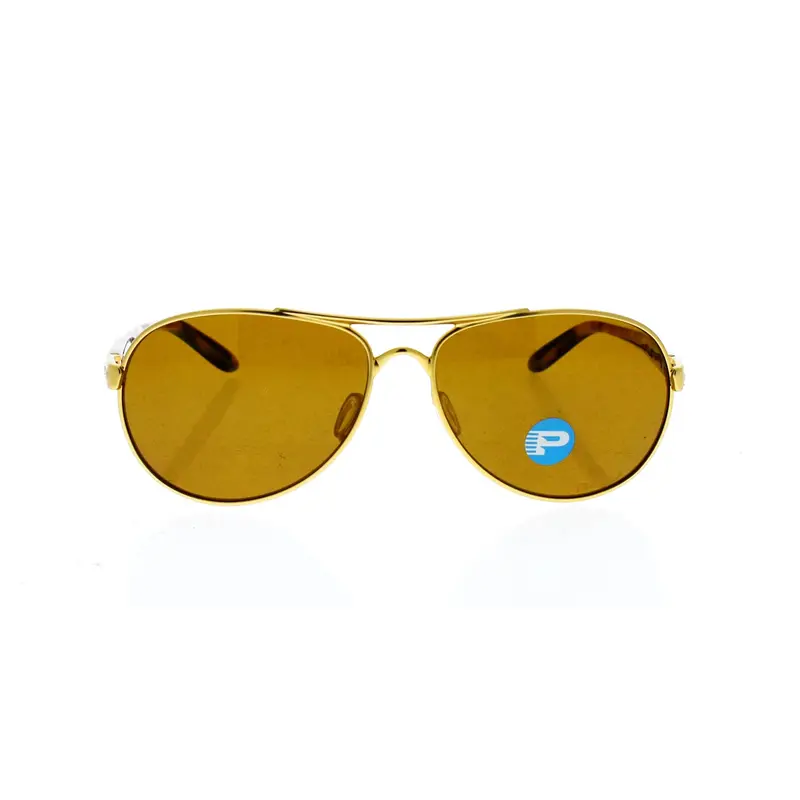 Oakley Oakley Tie Breaker OO4108-03 - Satin Gold/Bronze Polarized by Oakley for Women - 56-13-135 mm Sunglasses