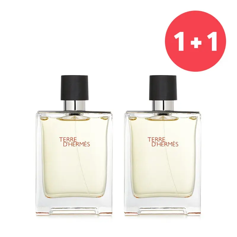 Hermes 1+1 SetTerre D'Hermes Eau De Toilette Spray  100ml/3.4oz x2