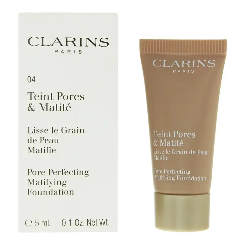 Clarins Pore Perfecting Matifying Tester 04 Nude Amber Foundation 5ml - Ref 80020554