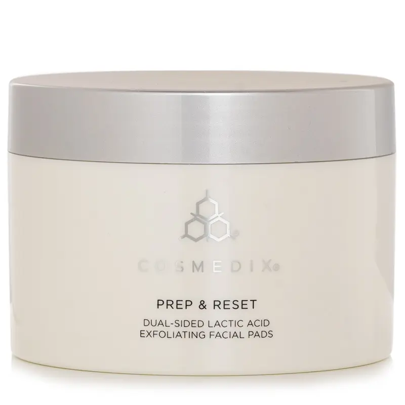 CosMedix Prep & Reset Dual Sided Lactic Acid Exfoliating Facial Pads  25 Pads