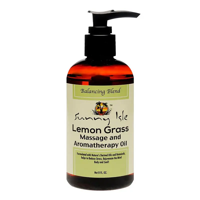 SUNNY ISLE Massage & Aromatherapy Oil Lemon Grass (8oz)