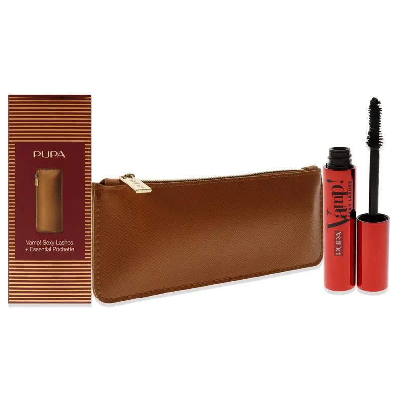 Pupa Milano Vamp! Sexy Lashes Kit by Pupa Milano for Women - 2 Pc 0.40oz Vamp! Sexy Lashes Mascara - 011 Black, Bag