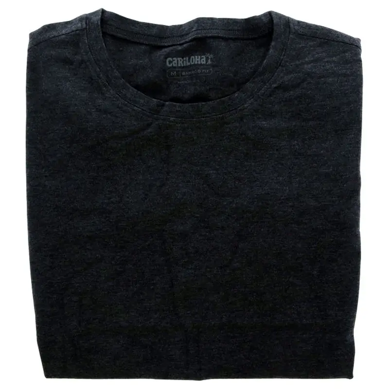 Cariloha Bamboo Athletic Crew T-Shirt - Carbon Heather by Cariloha for Women - 1 Pc T-Shirt (M)